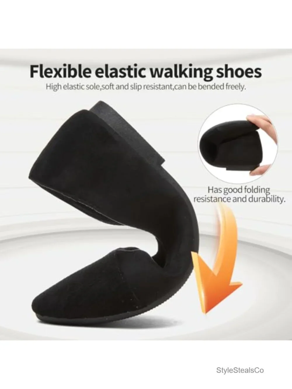 Women's Round Toe Slip On Ballet Flats Suede Memory Foam Dress Shoes